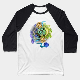 Hunab Ku Leafy Sea Dragons Pisces Zodiac Baseball T-Shirt